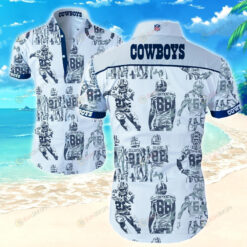 Dallas Cowboys Curved Hawaiian Shirt For Summer