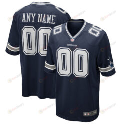 Dallas Cowboys Custom 00 Game Jersey - Navy