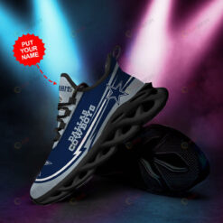 Dallas Cowboys Custom Name Blue 3D Max Soul Sneaker Shoes