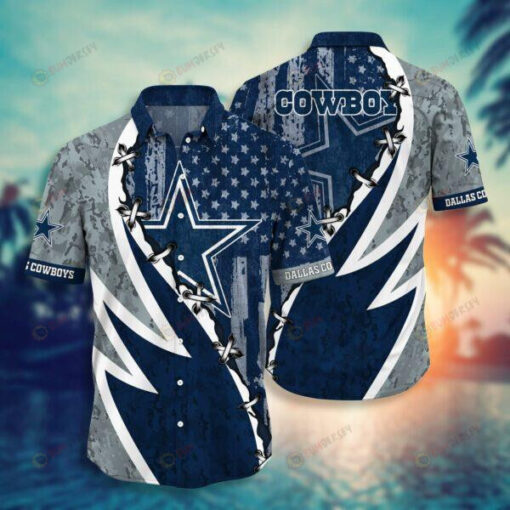 Dallas Cowboys Flag American Hawaiian Shirt