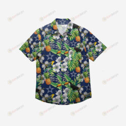 Dallas Cowboys Floral Button Up Hawaiian Shirt