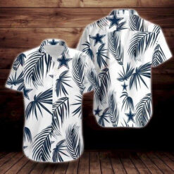 Dallas Cowboys Flower Short Sleeve Curved Hawaiian Shirt