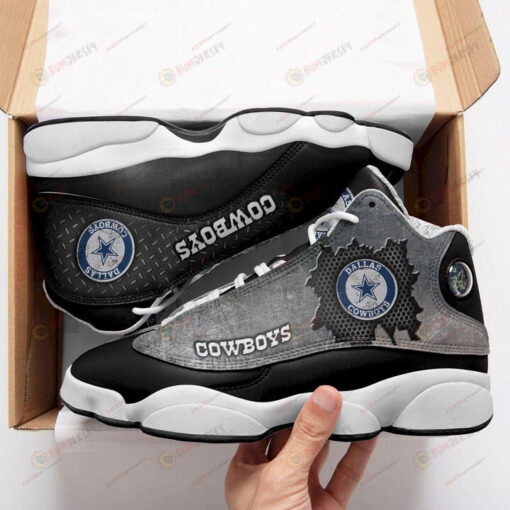 Dallas Cowboys In Black Air Jordan 13 Shoes Sneakers