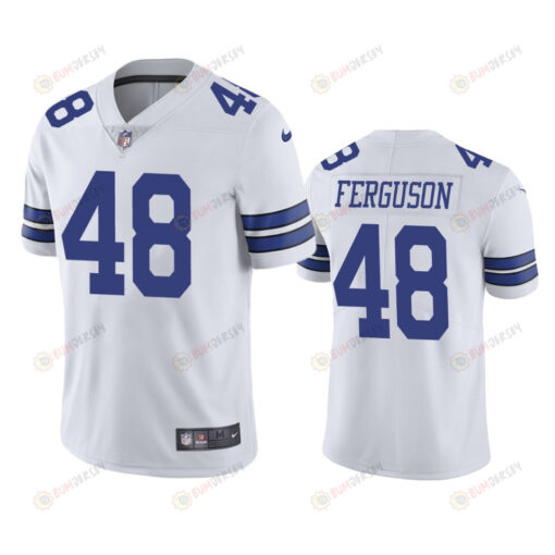 Dallas Cowboys Jake Ferguson 48 White Vapor Limited Jersey