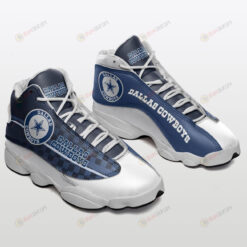 Dallas Cowboys Logo Caro Pattern Air Jordan 13 Shoes Sneakers