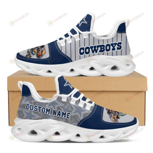 Dallas Cowboys Logo Custom Name Pattern 3D Max Soul Sneaker Shoes