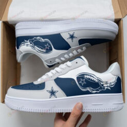 Dallas Cowboys Logo Navy White Air Force 1 Shoes Sneaker