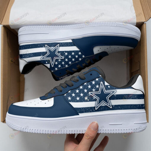 Dallas Cowboys Logo Star And Stripe Pattern Air Force 1 Printed