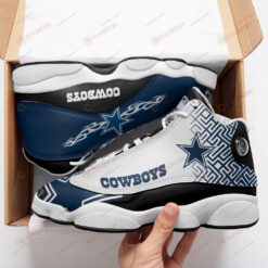 Dallas Cowboys Logo Texture Pattern Air Jordan 13 Shoes Sneakers