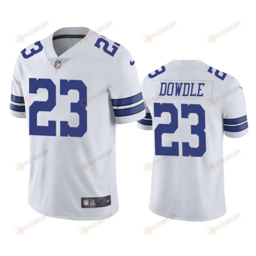 Dallas Cowboys Rico Dowdle 23 White Vapor Limited Jersey - Men's