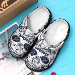 Dallas Cowboys Skull Crocband Crocs Crocband Clog Comfortable Water Shoes - AOP Clog