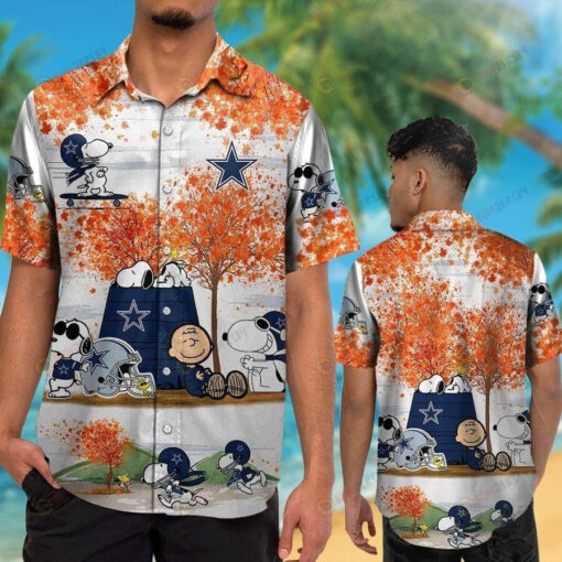 Dallas Cowboys Snoopy Autumn Hawaiian Shirt