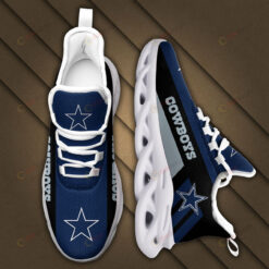 Dallas Cowboys Star Logo Blue Black 3D Max Soul Sneaker Shoes