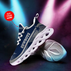 Dallas Cowboys Star Logo Custom Name 3D Max Soul Sneaker Shoes