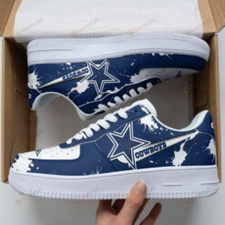 Dallas Cowboys Star On Navy Pattern Air Force 1 Shoes Sneaker