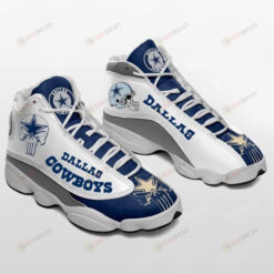 Dallas Cowboys With Skull Pattern Air Jordan 13 Shoes Sneakers