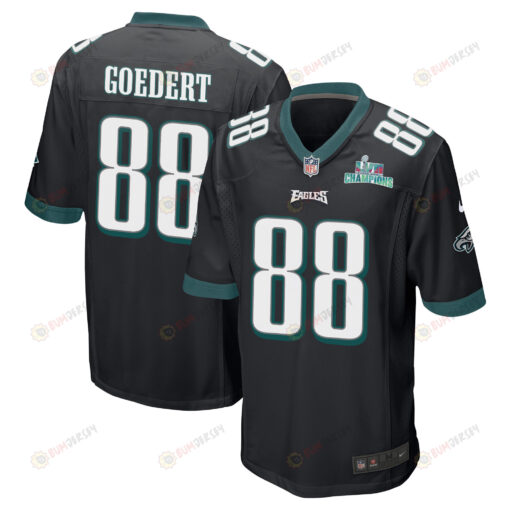 Dallas Goedert 88 Philadelphia Eagles Super Bowl LVII Champions Men's Jersey - Black