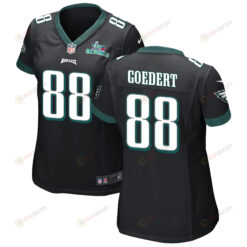 Dallas Goedert 88 Philadelphia Eagles Super Bowl LVII Champions WoMen's Jersey - Black