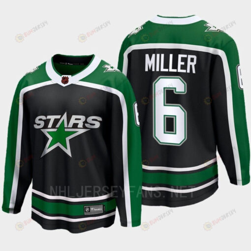 Dallas Stars 2022 Colin Miller 6 Special Edition 2.0 Black Jersey Breakaway Player