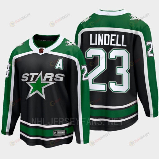 Dallas Stars 2022 Esa Lindell 23 Special Edition 2.0 Black Jersey Breakaway Player