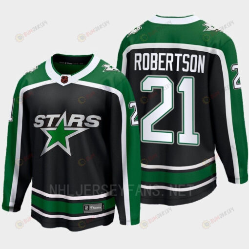 Dallas Stars 2022 Jason Robertson 21 Special Edition 2.0 Black Jersey Breakaway Player