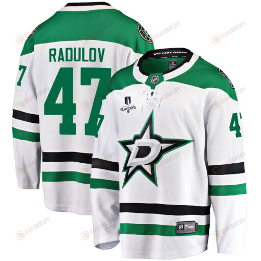 Dallas Stars Alexander Radulov 47 Away 2022 Stanley Cup Playoffs Breakaway Men Jersey - White