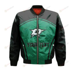 Dallas Stars Bomber Jacket 3D Printed Custom Text And Number Curve Style Sport