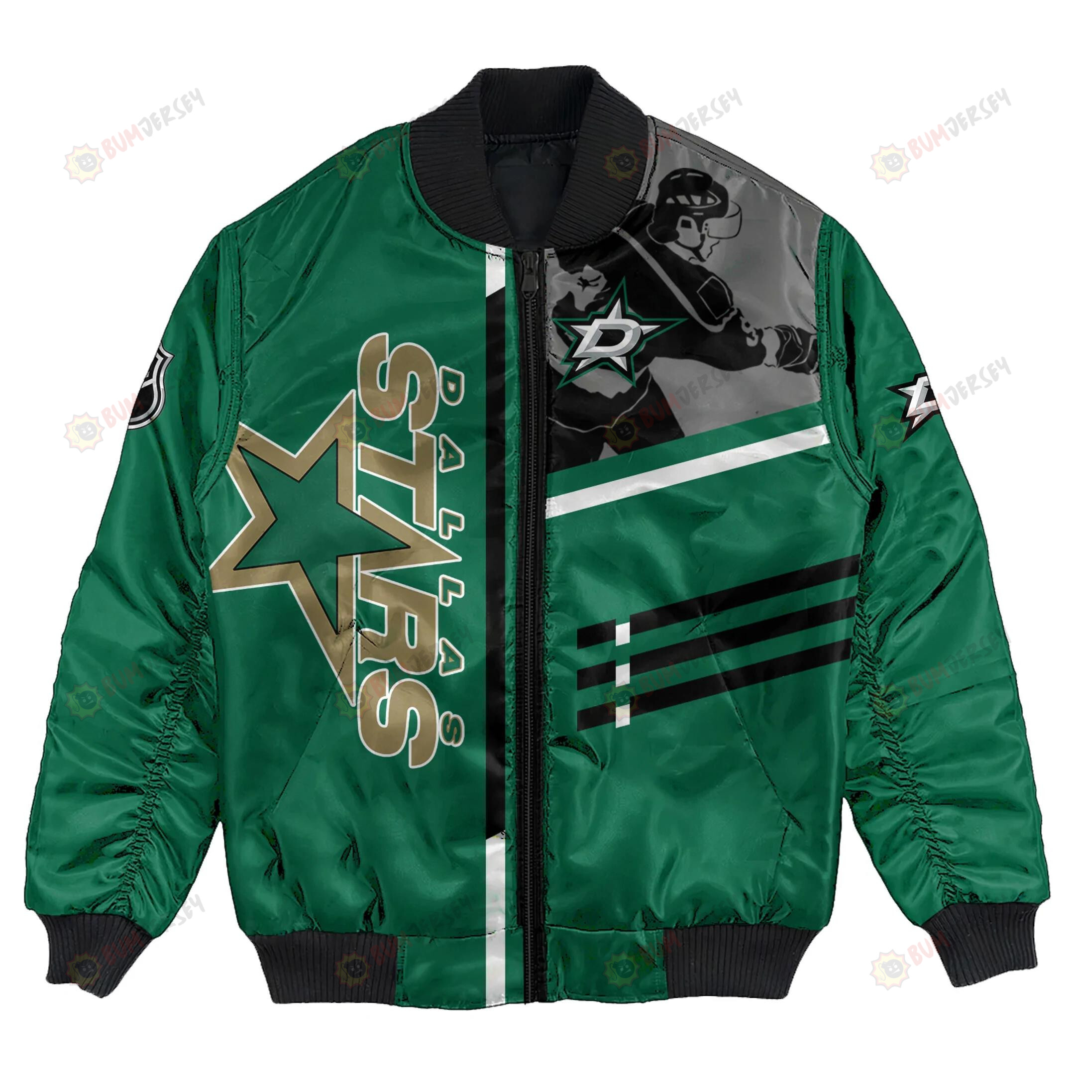 Dallas Stars Bomber Jacket 3D Printed Personalized Hockey For Fan