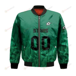 Dallas Stars Bomber Jacket 3D Printed Team Logo Custom Text And Number
