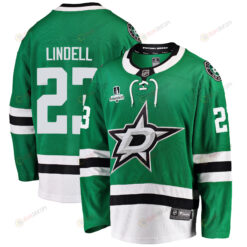 Dallas Stars Esa Lindell 23 Home 2022 Stanley Cup Playoffs Breakaway Men Jersey - Green