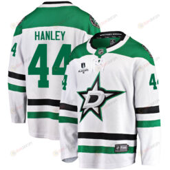 Dallas Stars Joel Hanley 44 Away 2022 Stanley Cup Playoffs Breakaway Men Jersey - White