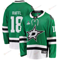 Dallas Stars Michael Raffl 18 Home 2022 Stanley Cup Playoffs Breakaway Men Jersey - Green