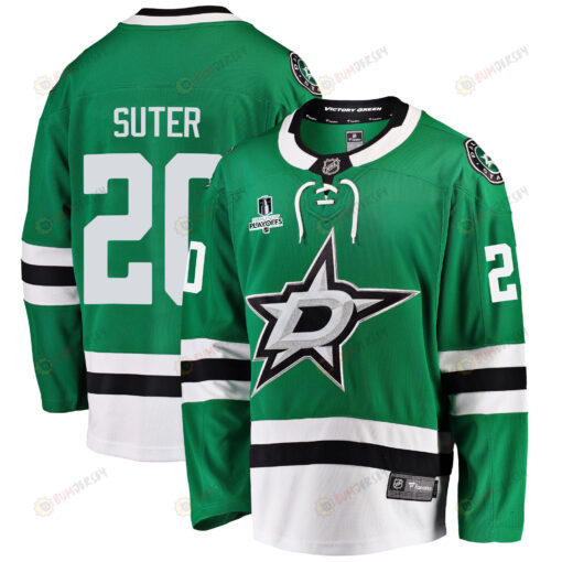 Dallas Stars Ryan Suter 20 Home 2022 Stanley Cup Playoffs Breakaway Men Jersey - Green