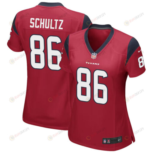 Dalton Schultz 86 Houston Texans Alternate Game Women Jersey - Red