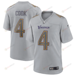 Dalvin Cook 4 Minnesota Vikings Men Atmosphere Fashion Game Jersey - Gray