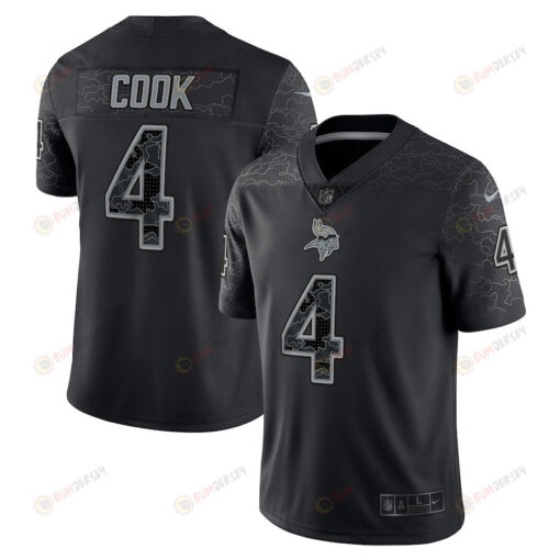 Dalvin Cook 4 Minnesota Vikings RFLCTV Limited Jersey - Black
