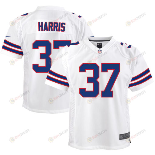 Damien Harris 37 Buffalo Bills Youth Jersey - White