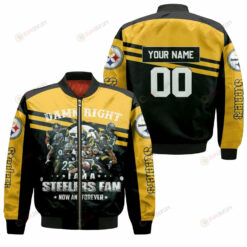 Damn Right I Am A Pittsburgh Steelers 3D Customized Pattern Bomber Jacket