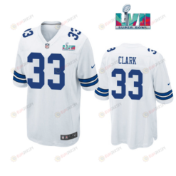 Damone Clark 33 Dallas Cowboys Super Bowl LVII Super Bowl LVII White Men's Jersey