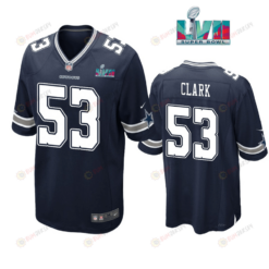 Damone Clark 53 Dallas Cowboys Super Bowl LVII Super Bowl LVII Navy Men's Jersey