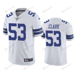 Damone Clark 53 Dallas Cowboys White Vapor Limited Jersey