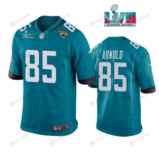 Dan Arnold 85 Jacksonville Jaguars Super Bowl LVII Super Bowl LVII Teal Men's Jersey