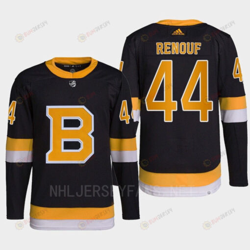 Dan Renouf 44 Boston Bruins Black Jersey Pro Alternate