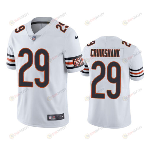 Dane Cruikshank 29 Chicago Bears White Vapor Limited Jersey