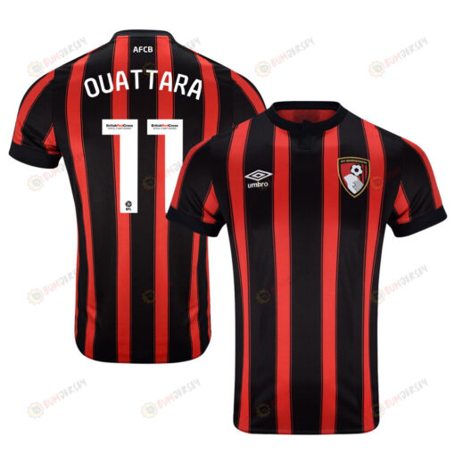 Dango Ouattara 11 AFC Bournemouth 2023-24 EFL Home Men Jersey - Red