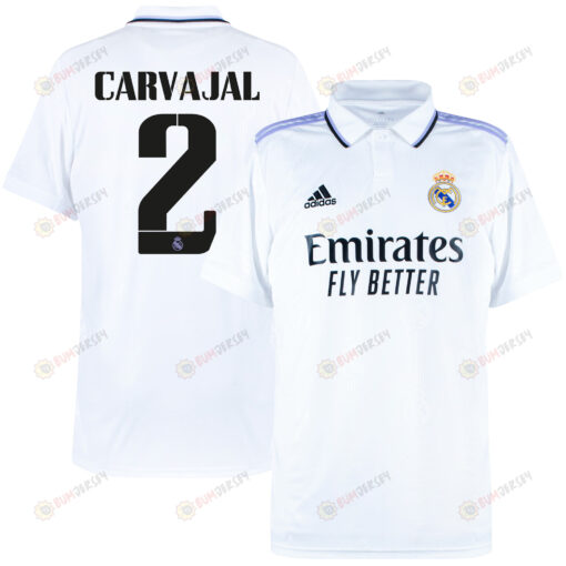 Dani Carvajal 2 Real Madrid 2022/23 Home Men Jersey - White