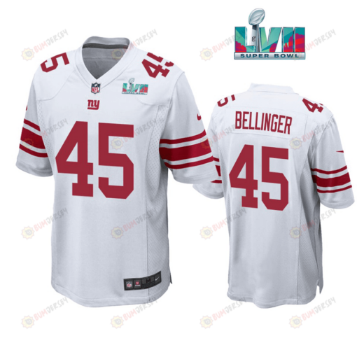 Daniel Bellinger 45New York Giants Super Bowl LVII Super Bowl LVII White Men's Jersey