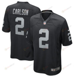 Daniel Carlson 2 Las Vegas Raiders Game Men Jersey - Black