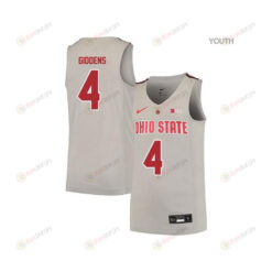Daniel Giddens 4 Ohio State Buckeyes Elite Basketball Youth Jersey - Gray