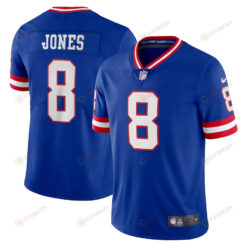 Daniel Jones 8 New York Giants Classic Vapor Limited Player Jersey - Royal